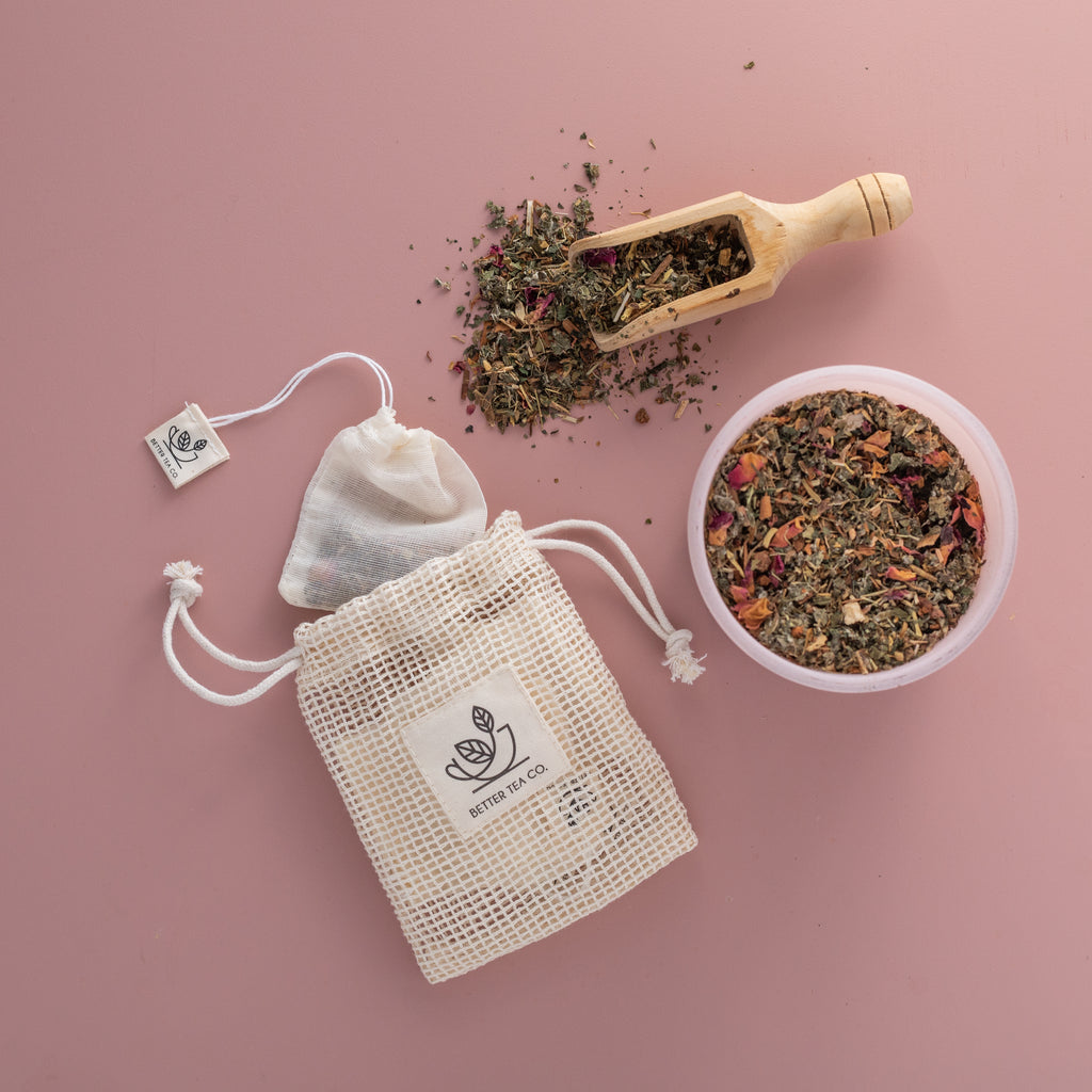 Reusable Organic Cotton Tea Bags | Herbal Healing