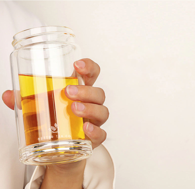 Tea Infuser Flask with Bamboo Lid | Herbal Healing